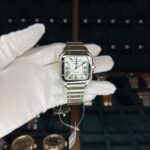 Cartier Santos White Dial Large Stainless Steel 40mm Ref. WSSA0018