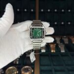 Cartier Santos Green Dial Large Stainless Steel 40mm Ref. WSSA0062