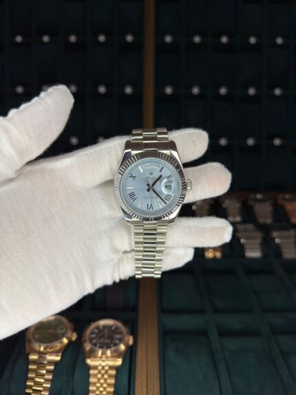 Rolex Day-Date 40mm "Ice" Blue Dial Platinum Ref. 228236